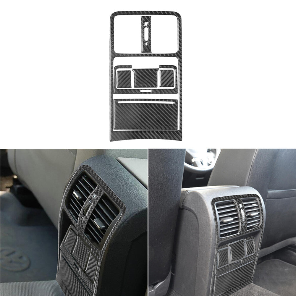 7Pcs Carbon Fiber Rear Air Vent Cover Trim for Volkswagen for Passat 2006-2011