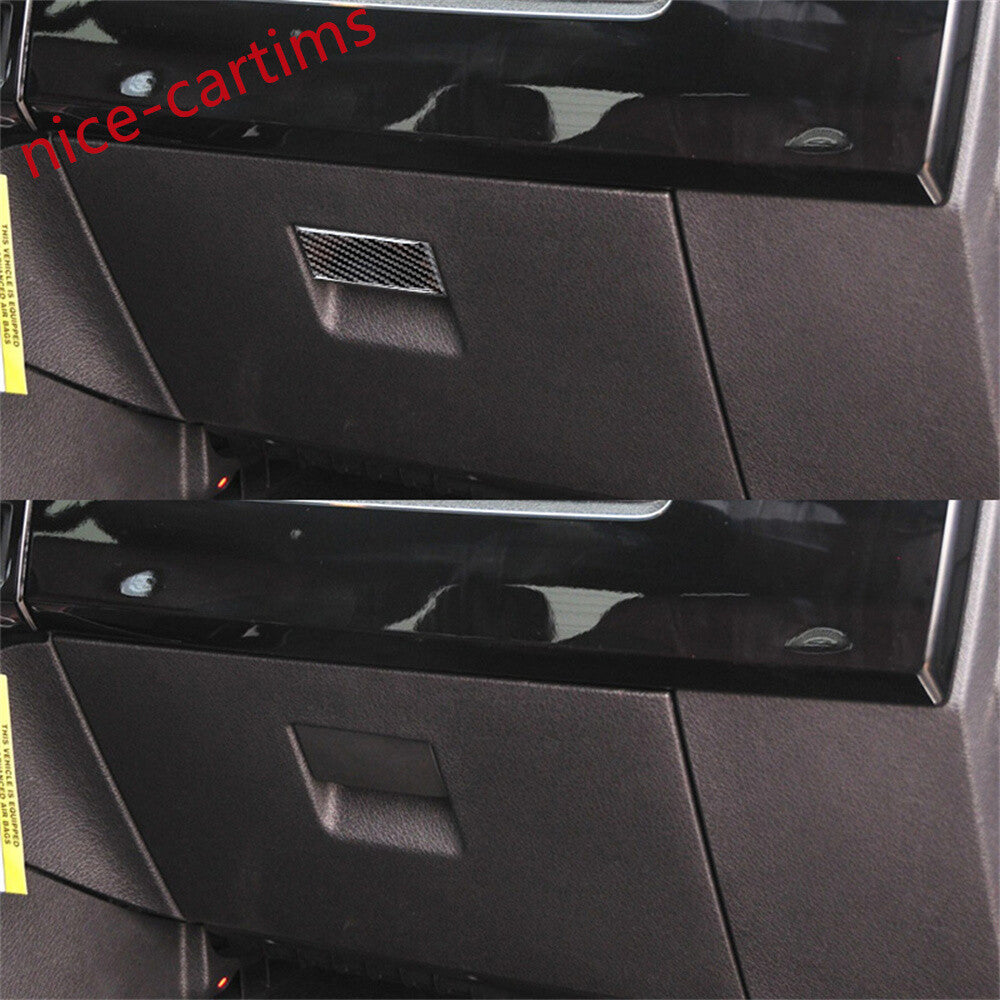 Carbon Fiber for Co -pilot Glove Box Handle Switch Panel Trim for Ford F150 2009-2014