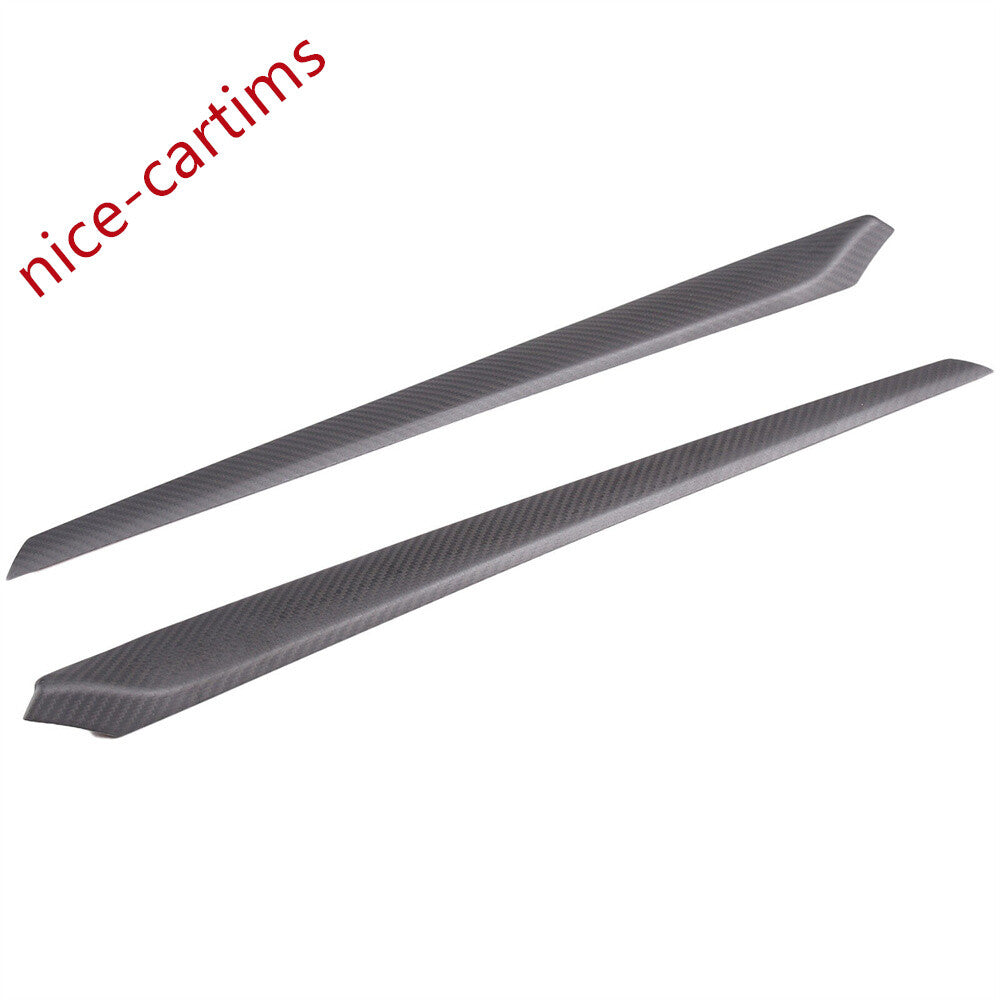 Matte Carbon Fiber Interior Door Panel Decor Trim for Tesla Model 3 /Y 2021-2023