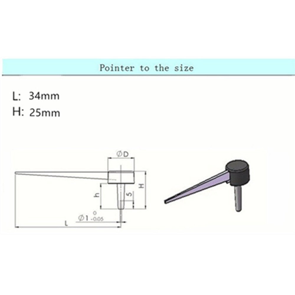 5PCS Car 34MM Length Auto Plastic Car Motorcycle Speedometer Needles Pointers