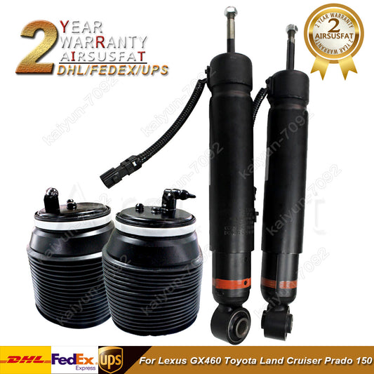 4pcs Rear Shock Struts Air Spring Bags for Toyota for Land Cruiser 150 for Lexus GX460