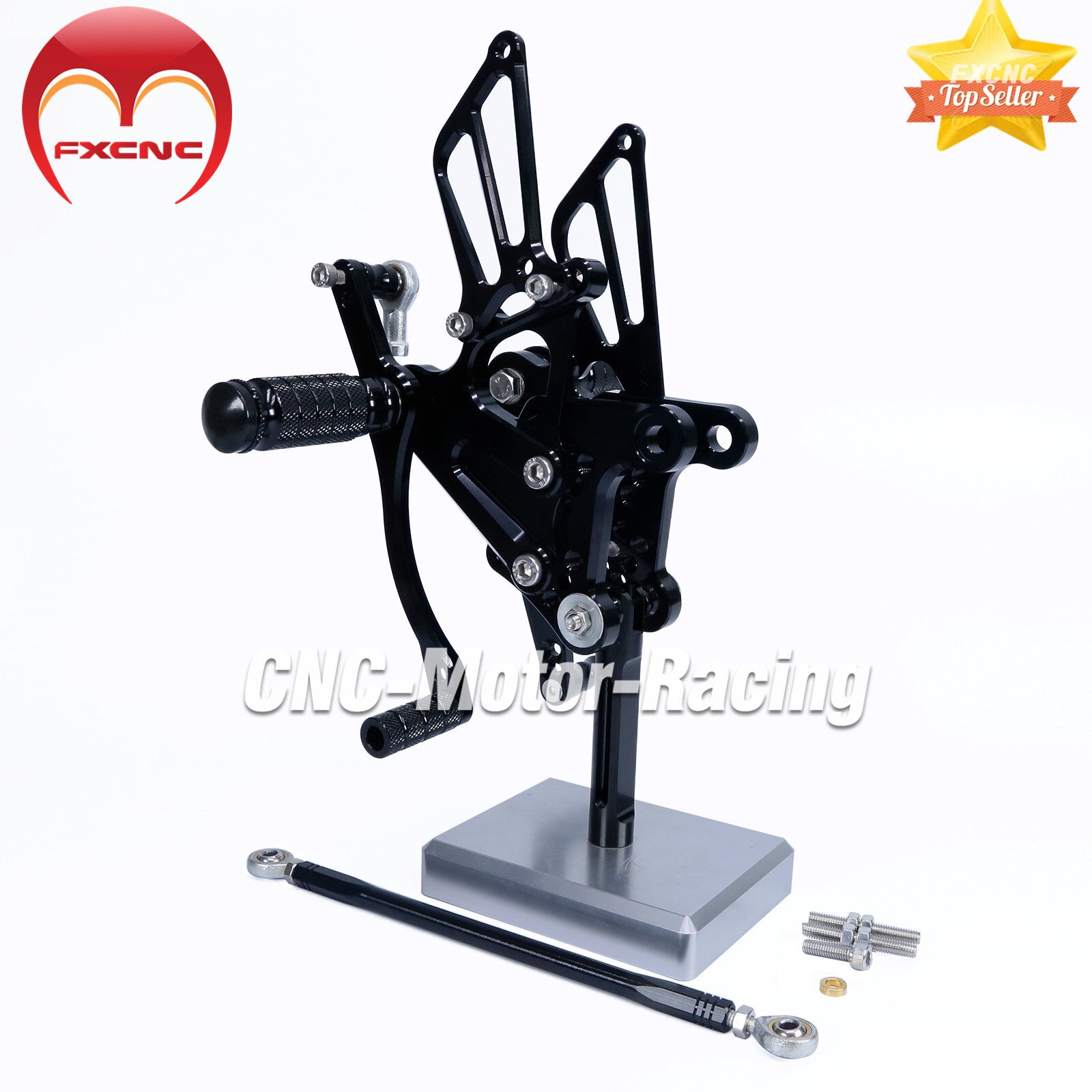 CNC geared footrests and pedals for Honda CBR300R 2011-2016 GP Shift Racing