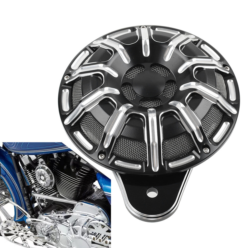 Horn Speaker Cover ChromeBlack for Harley Electra Street Glide Big Twin Softail