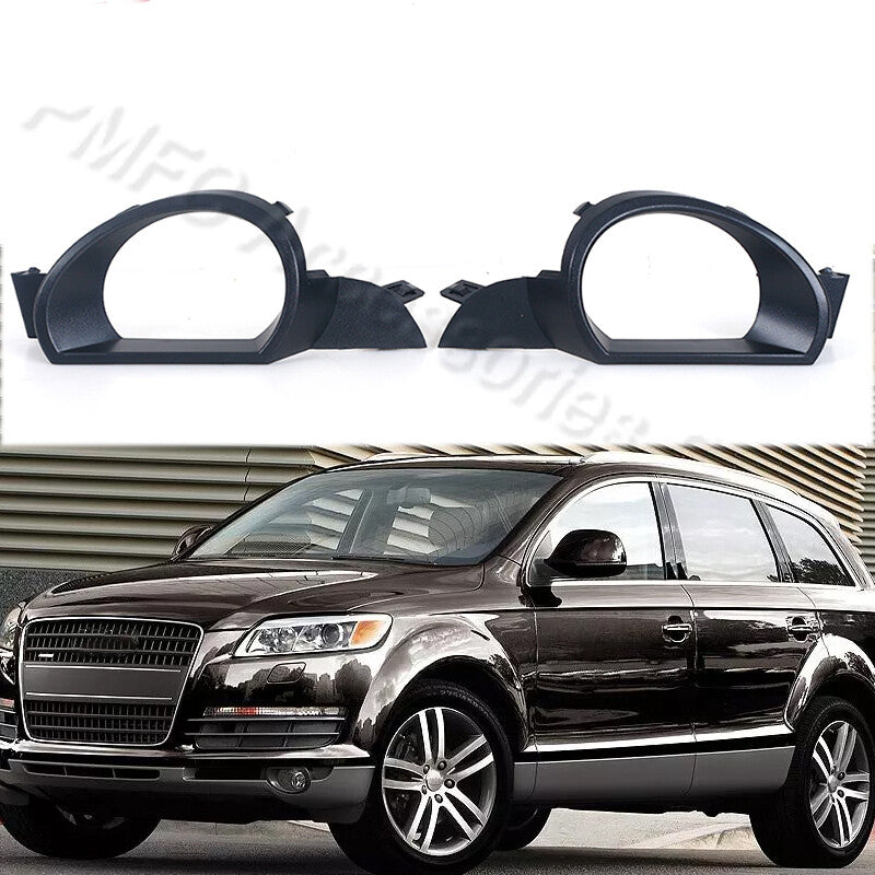 Pair Pre-Facelift Front Bumper Fog Light Lamp Grille Cover for Audi Q7 2007-2009