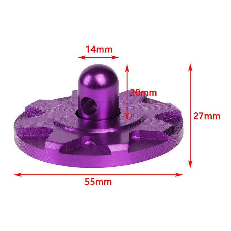 Purple Hardware Bonnet Racing Hood Pin Lock Appearance Kit Universal Aluminum