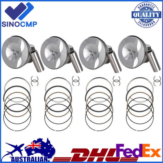 4x Pistons Rings Set ¦µ21mm 06H107065AM for VW for Passat for Tiguan for Audi A3 A4 Q5 2.0L