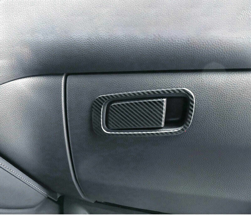 for Co -Pilot Storage Box Handle Sticker 2 for Honda Accord 18-22 Steel Carbon Fiber
