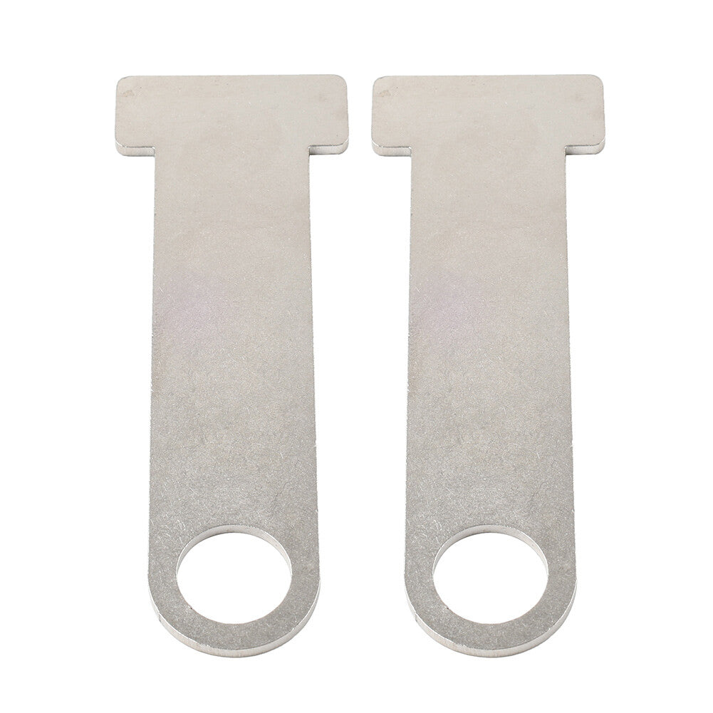 2x Universal Motorcycle Helmet Strap D-Ring Steel Lock Extensions Scooter Biker