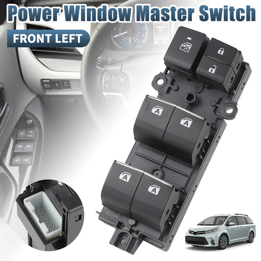 84040-08010 Front Left Driver Door Window Switch Fit for Toyota for Sienna 2015-2020