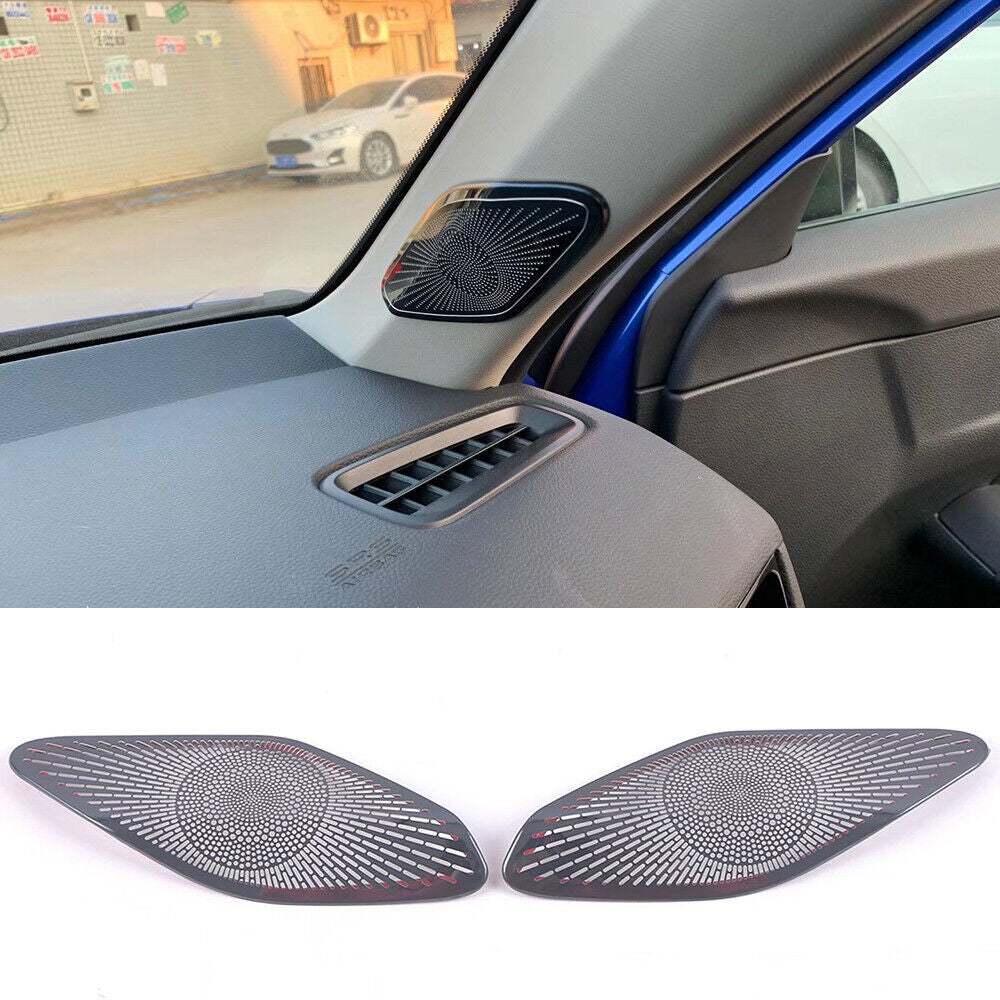 for Honda for Civic 2022-2023 Black A-pillar Speaker Horn Bezel Molding Cover trim