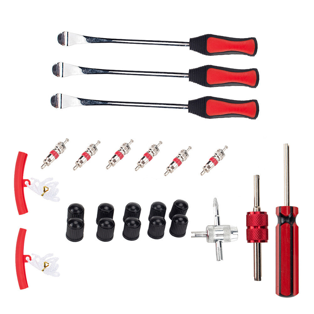 24Pcs Tire Lever Spoons Motorcycle Car Bike Tire Changing Tools Touring Kit