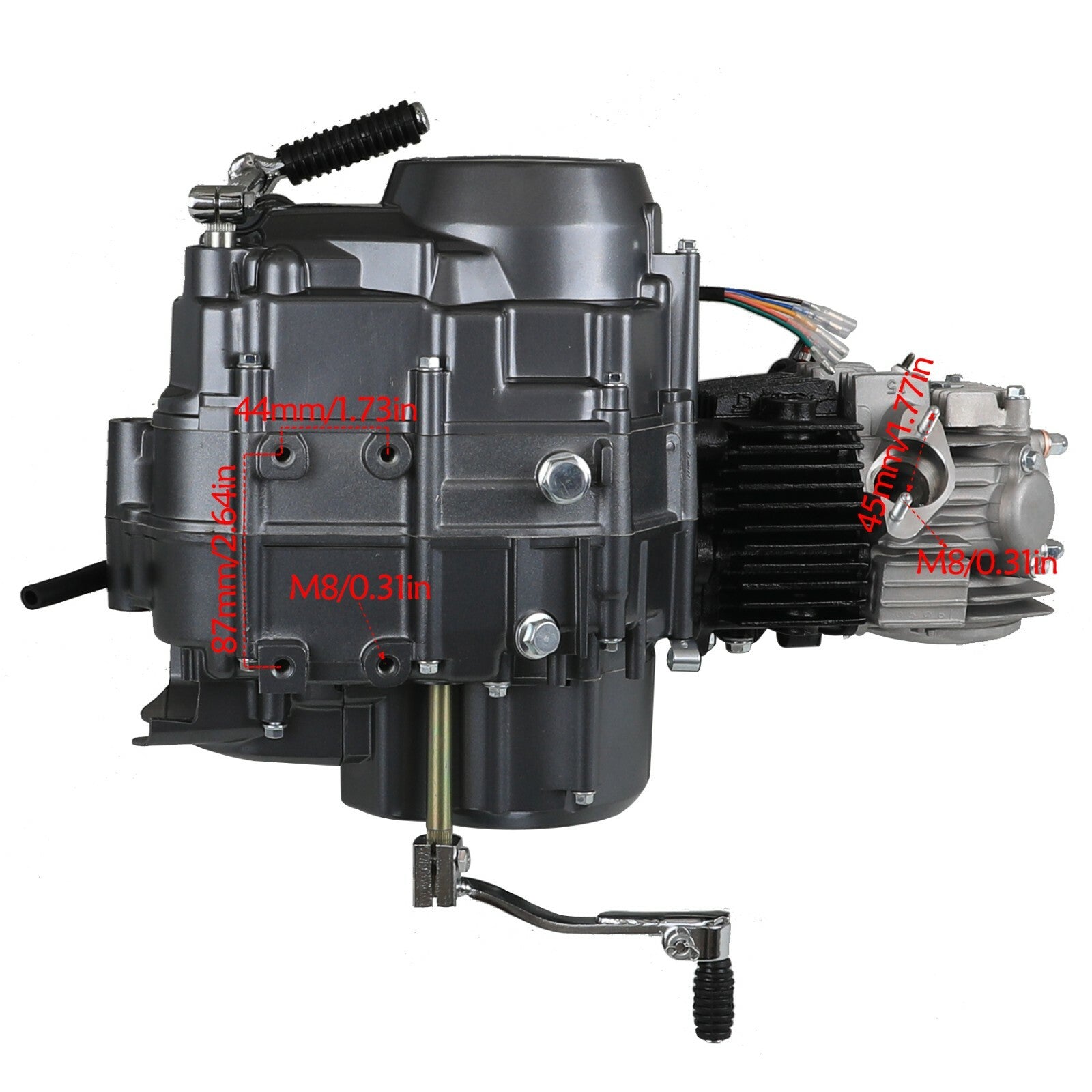 for Lifan 125cc Semi-Automatic Motor Kit for Honda Trail CT70 CT90 SSR 70 110 Pit Bikes