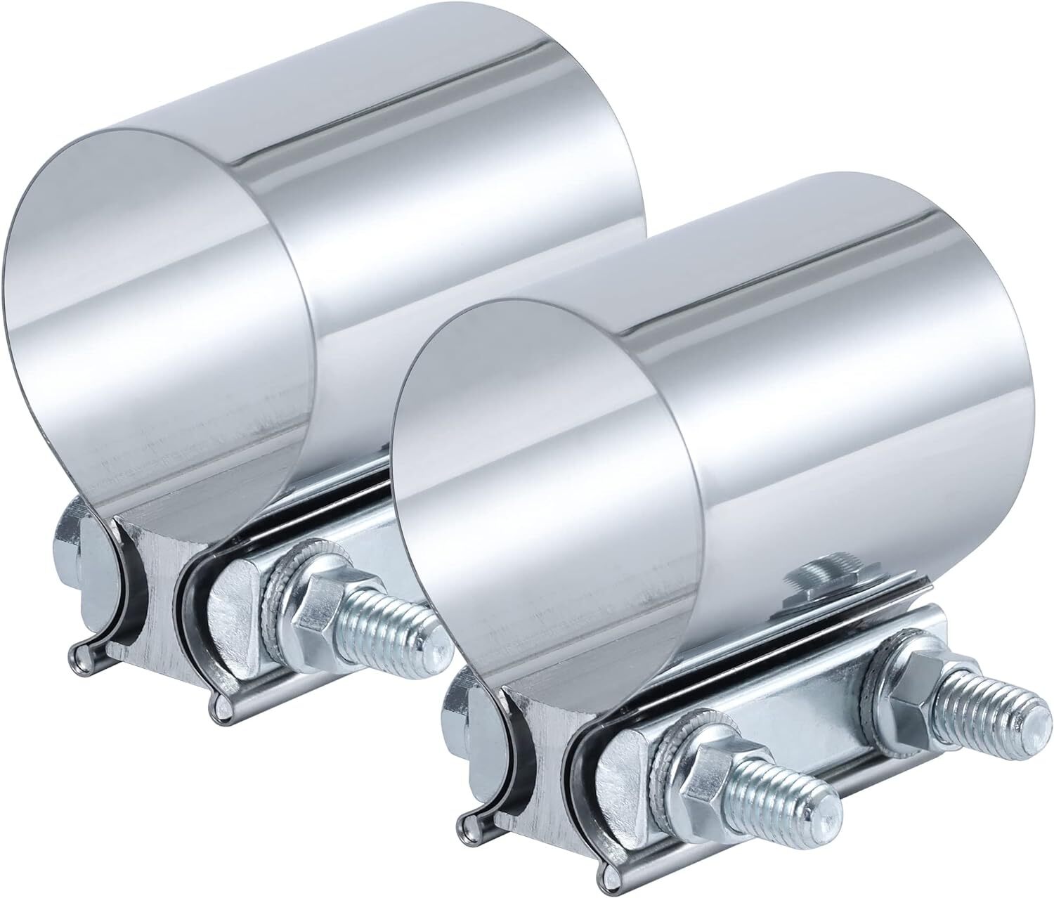 3-inch exhaust clip, 3-inch Butt connector, exhaust pipe muffler with jacketed coupler