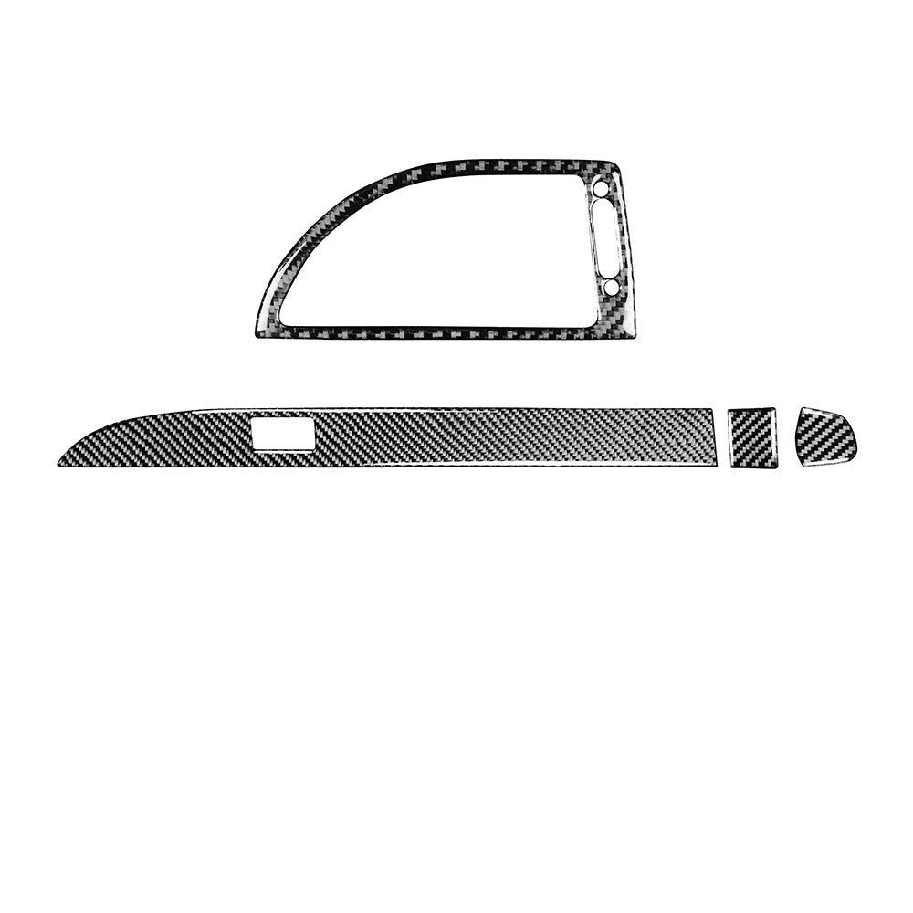 4Pcs for BMW 6 Series E63 E64 04-10 Carbon Fiber for Co -pilot Storage Box Panel Trim