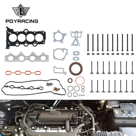 Head Gasket Set Bolt Intake Exhaust Valve For 12-19 for Hyundai for Kia Accent Rio 1.6L