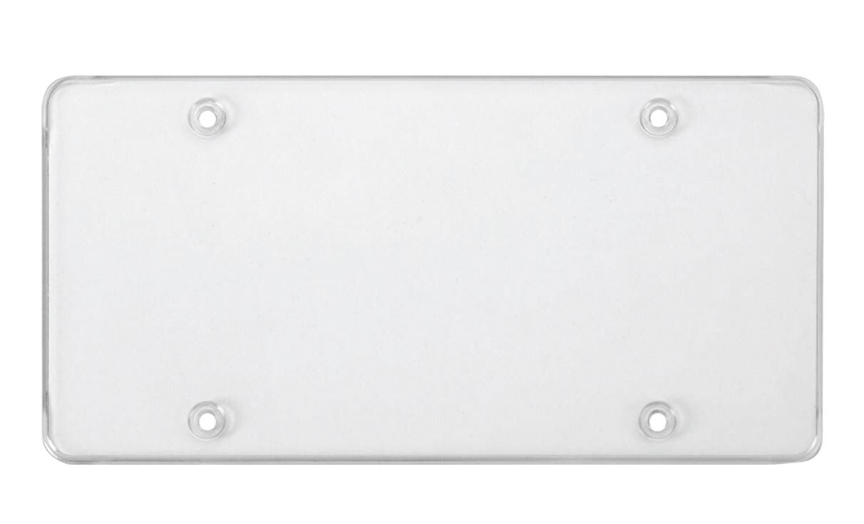 2-Piece Car Flat License Plate Frame Cover Front Cover Rear Trunk Transparent Suitable for Hyundai
