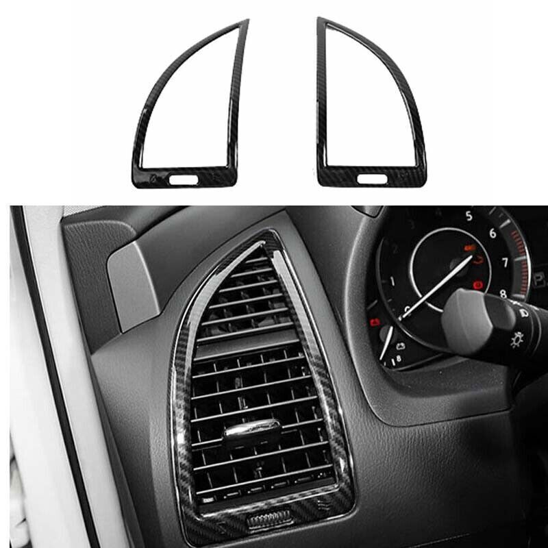 4PCS Air Outlet Vent Trim Carbon Fiber Style for Nissan Armada Patrol 2017-2024