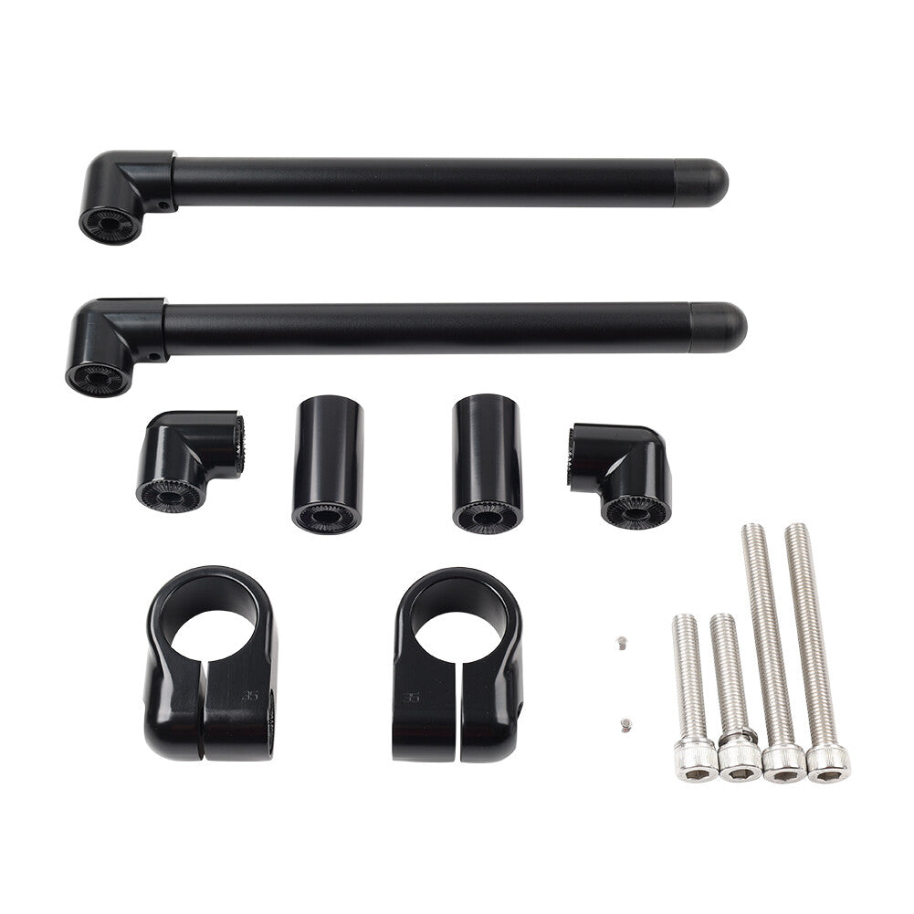 35MM Cafe Racer Bars 7/8 Motorcycle Universal Clip-On Handlebar Fork Tube