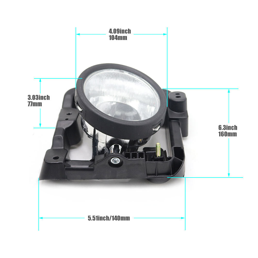 Front bumper fog lights are suitable for Acura TSX 2009-2010 model driving lights.