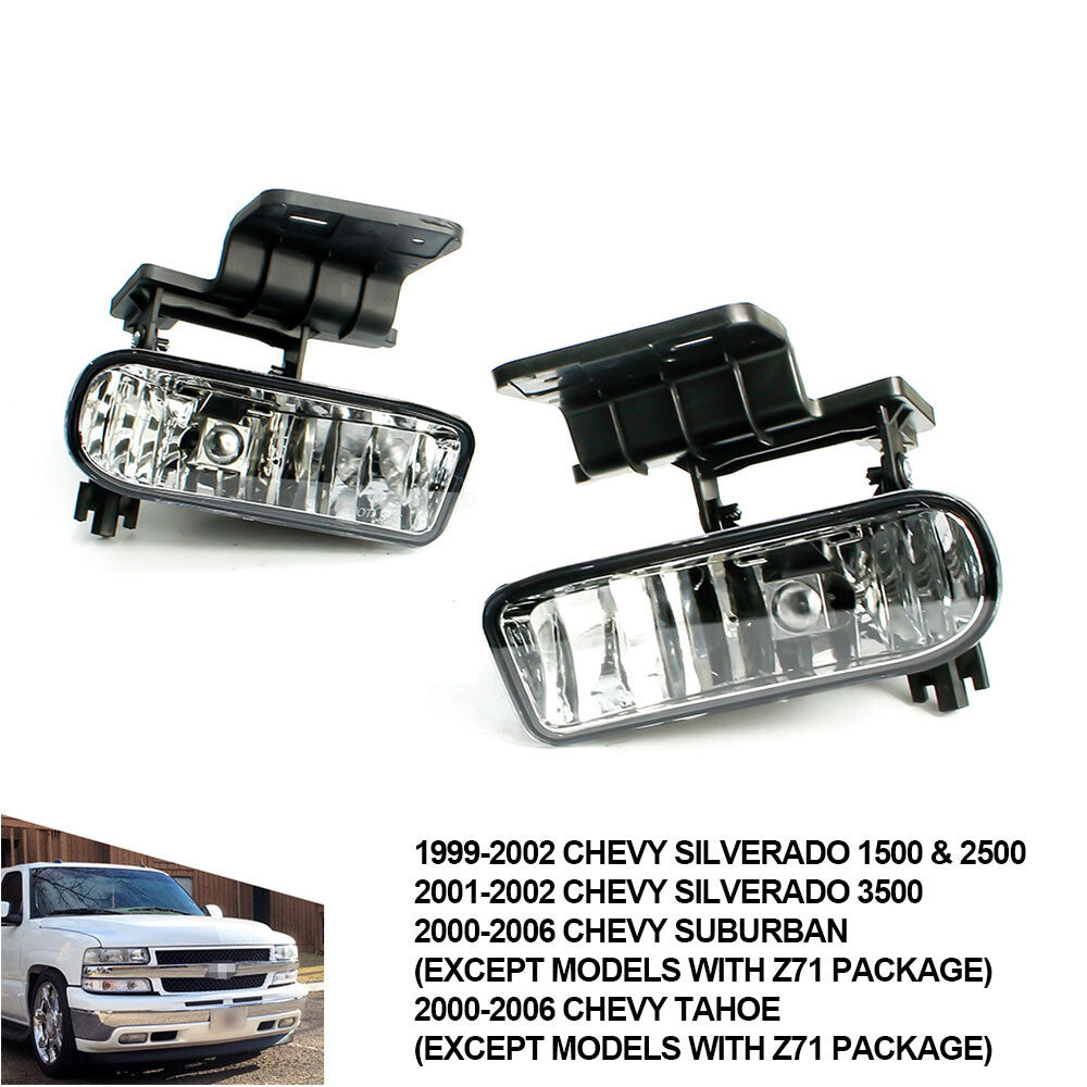 Front Fog Light RightLeft Driving Lamps Pair for CHEVY SILVERADO 99-02 SUBURBAN