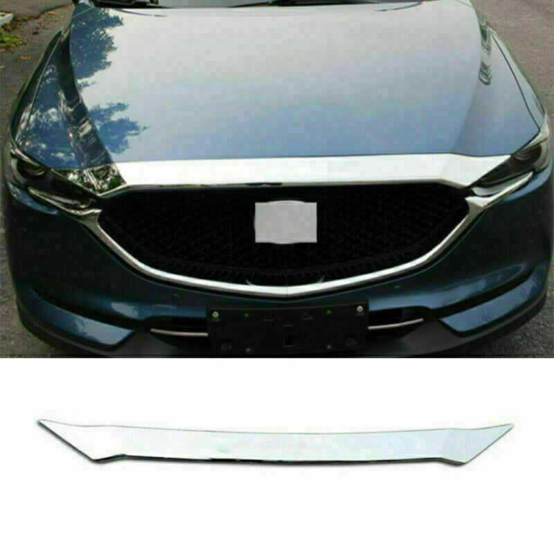 for Mazda CX-5 CX5 2017-23 Chrome ABS Front Hood Bonnet Lip Guard Cover Trim 1x