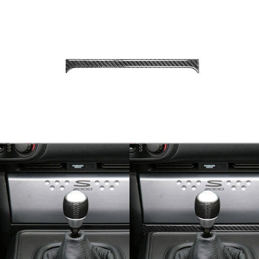 Carbon Fiber Below Radio Decorative Panel Cover Trim for Honda S2000 2004-2009