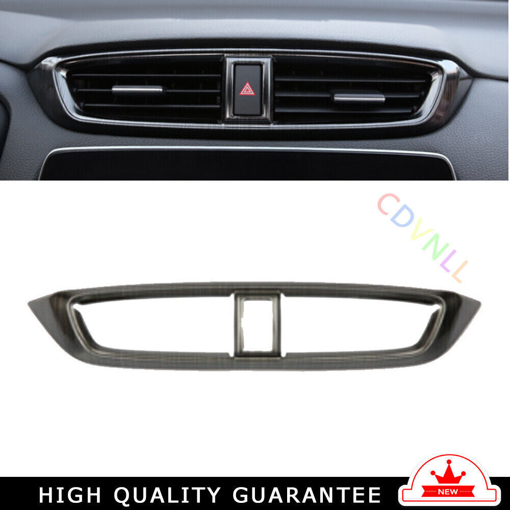 Middle Air Outlet Vent Cover Trim 1 for Honda CRV CR-V 2017-2022 Black Titanium