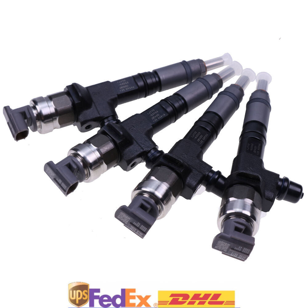 4X Diesel Common Rail Injector 1J770-53051 295050-1980 for Kubota V3307 Engine