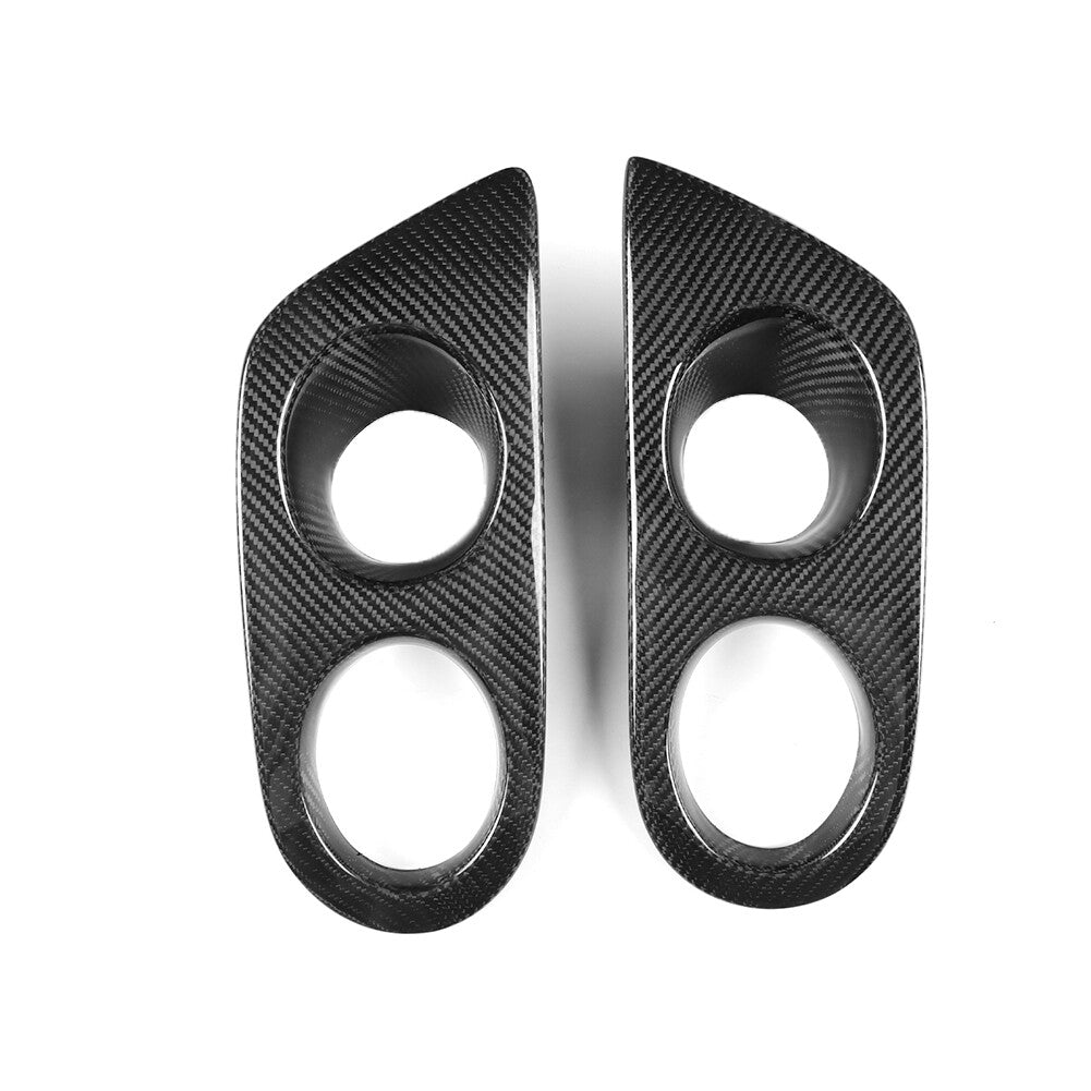 Carbon Fiber Front Fog Light Frame Cover for BMW E46 M3 2 Door 2001-2006