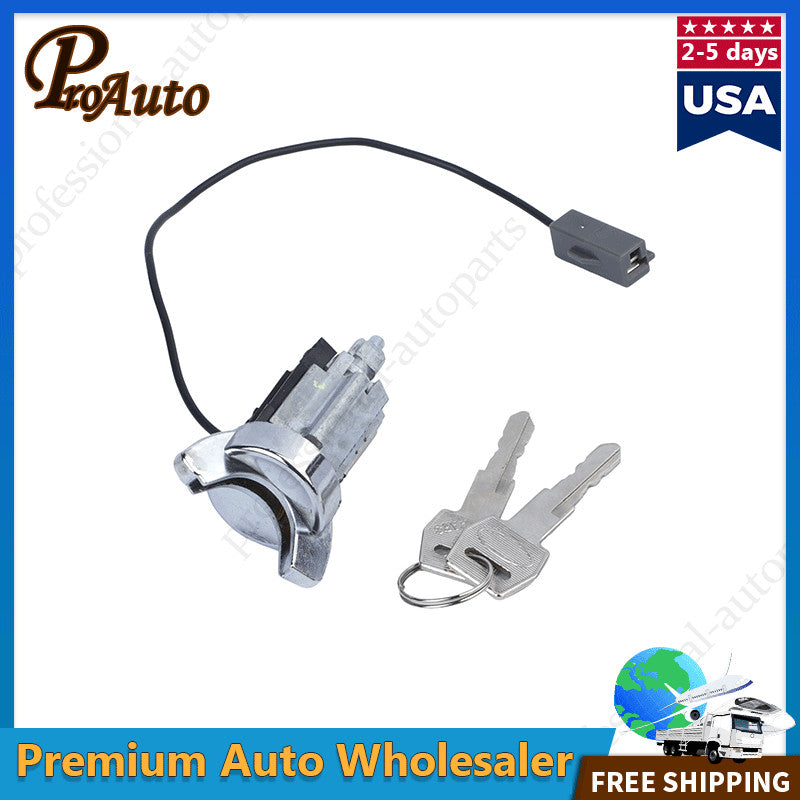 Ignition Lock Cylinder Chrome with Key for Ford Ranger Bronco II Escort for Mercury