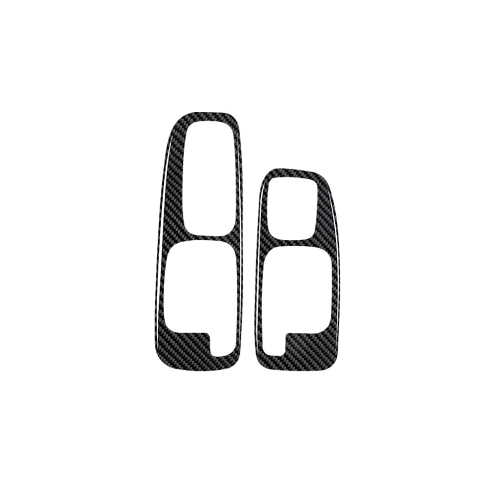 2Pcs Carbon Fiber Interior Door Handle Cover Trim for Honda for Civic 1999-2000