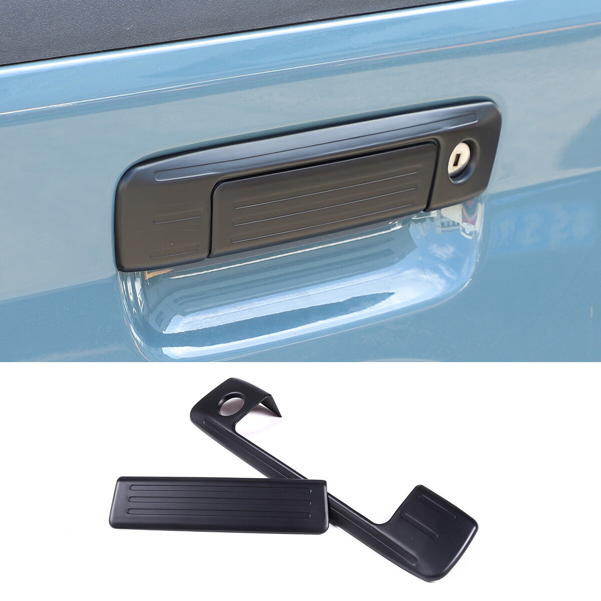 Black alloy rear window honeycomb trim panel for Toyota FJ Cruiser 07-21