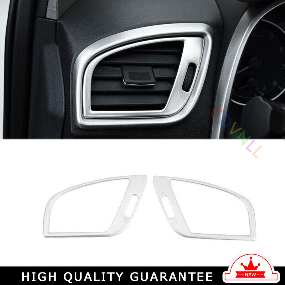 Inner LR AC Air Outlet Vent Cover Trim for Nissan Murano 2015-2021 Silver Steel