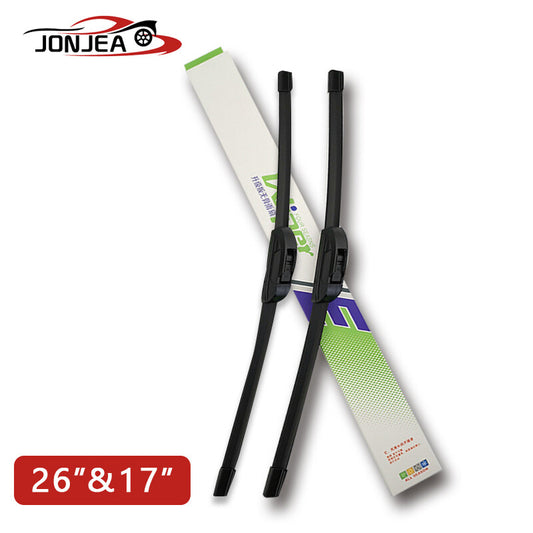 26 + 17 inch Wiper Blade Front Left+Right Windshield Wiper Blades Set