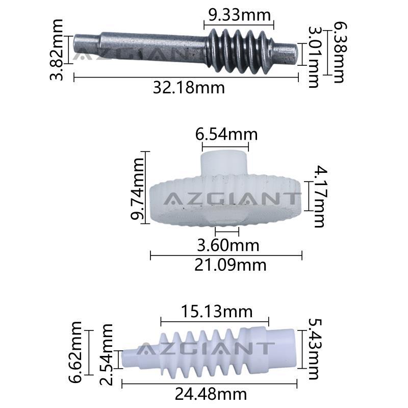 Electric folding side mirror motor gear repair applicable to 2016-2022 for Toyota Innova MK2