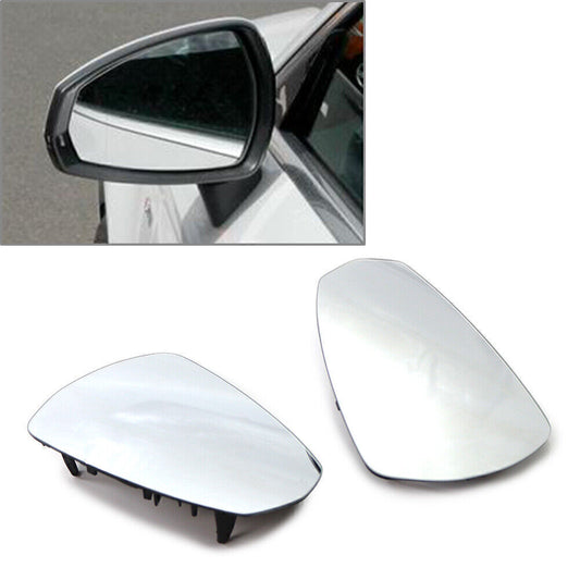 Front Outside Rearview Mirror Glass Left  Right Set for AUDI A3 2014-2020 Pair