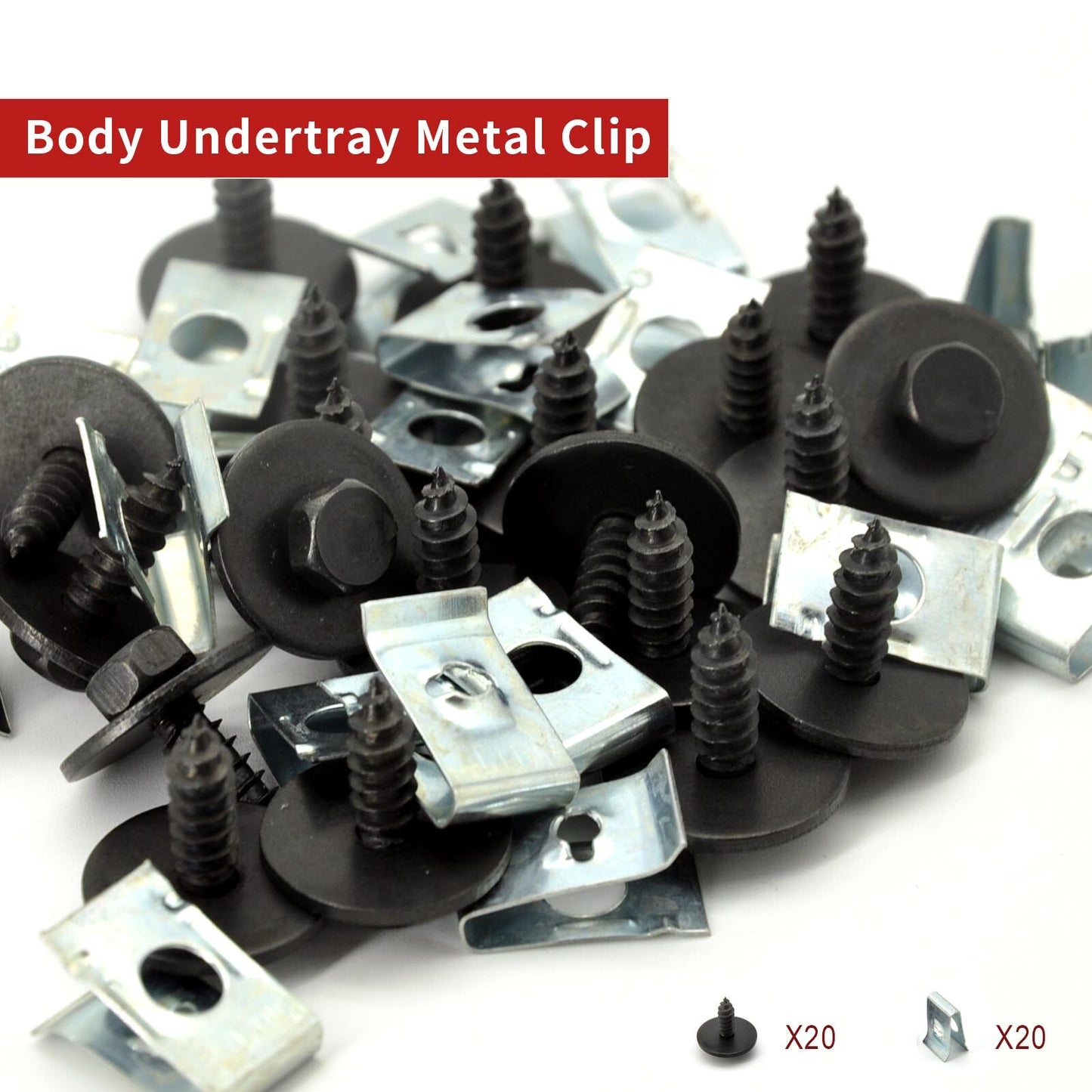 40pcs Underride Guard Underbody Engine Guard Installation Kit Clip for BMW 3 Series E46