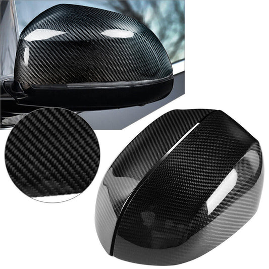 Pair Real Carbon Fiber Mirror Covers for 2014-2017 for BMW X3 E83 X4 F26 X5 F15