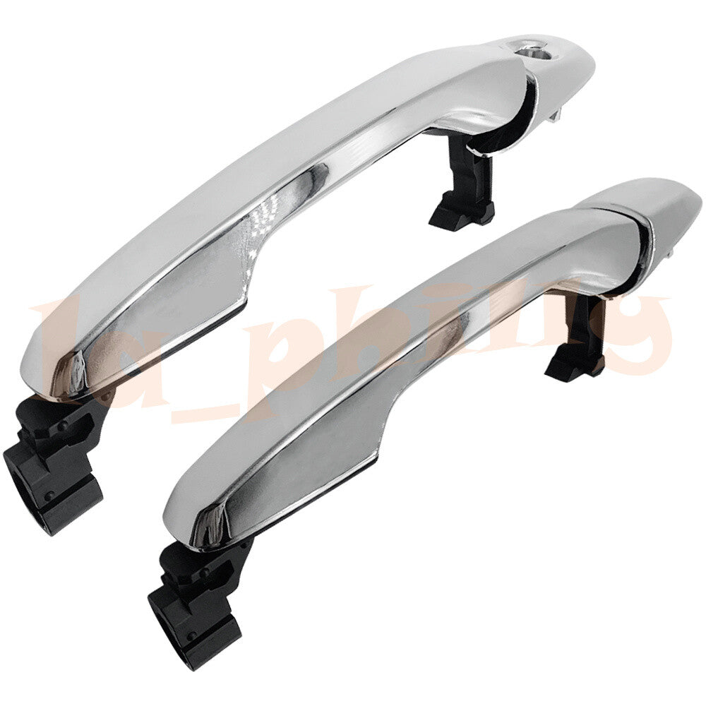 2x Front RHLH Exterior Outside Door Handle Chrome for 11-17 for Ford Explorer Edge