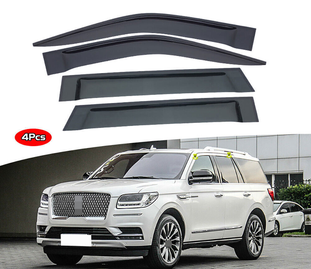 for Lincoln for Navigator 2018-2024 Window Wind Visor Sun Rain Guard Vent Deflectors