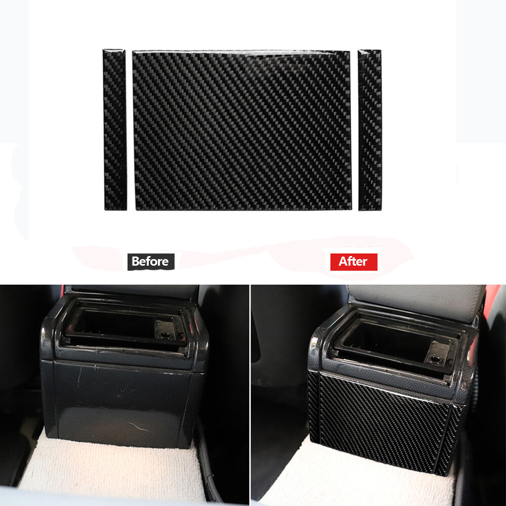 Carbon fiber vent outlet rear trim for BMW 3 Series E46 1998-2005