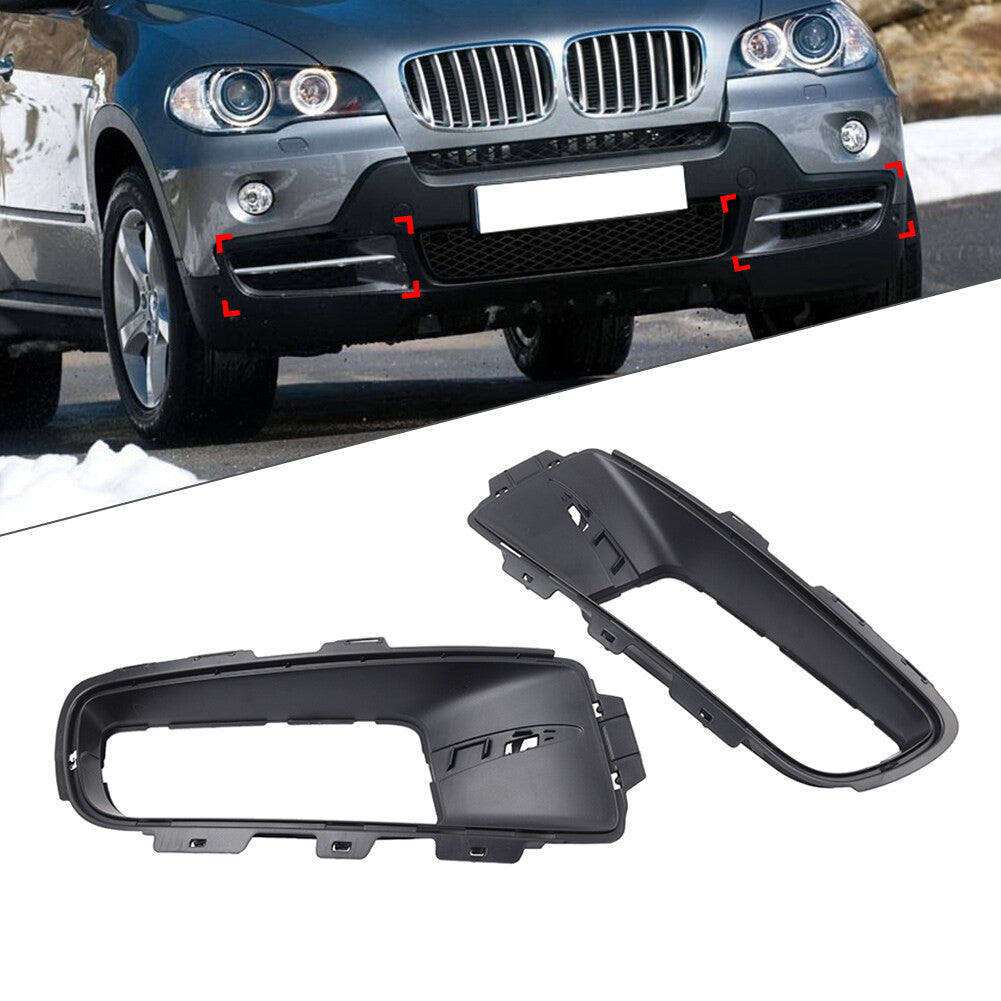 Front Bumper Grille Bezel Fog Light Cover for BMW X5 E70 2006-2010