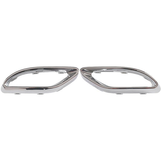 NEW Pair Rear Tailpipe Trim Chrome for Benz W205 S205 C205 A205 C-Class 13-17