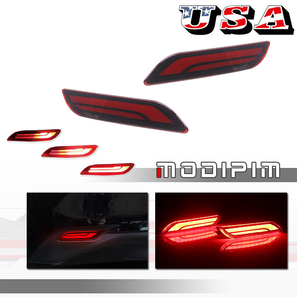 Applicable to 2018-2022 for Toyota for Camry,red lens rear bumper, rear brake LED light, fog light