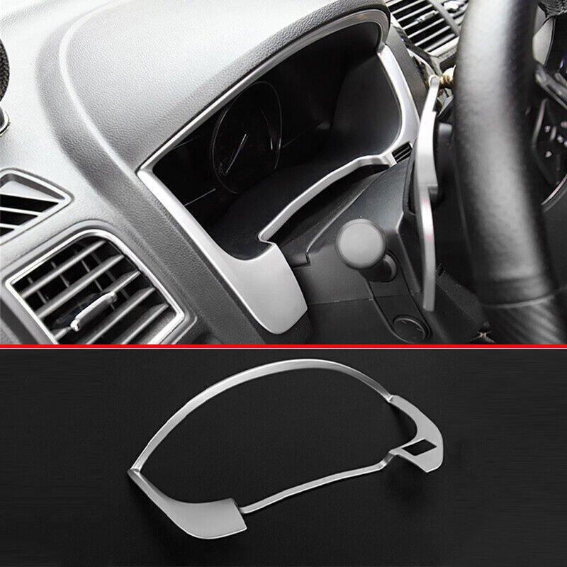 1X Silver Matte Instrument Dashboard Frame Cover Decor for Ford Explorer 16-2019