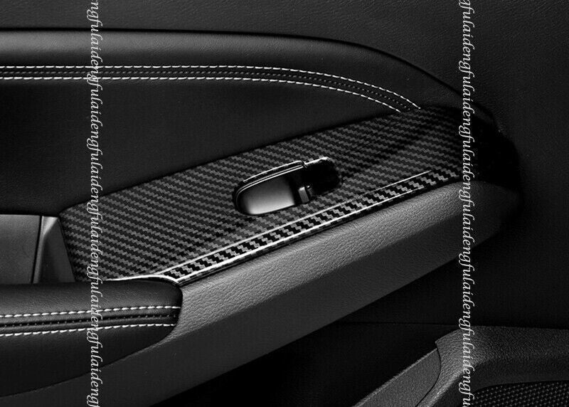for Nissan Altima 2019-22 Carbon Fiber Door Armrest Lift Switch Panel Cover Trim