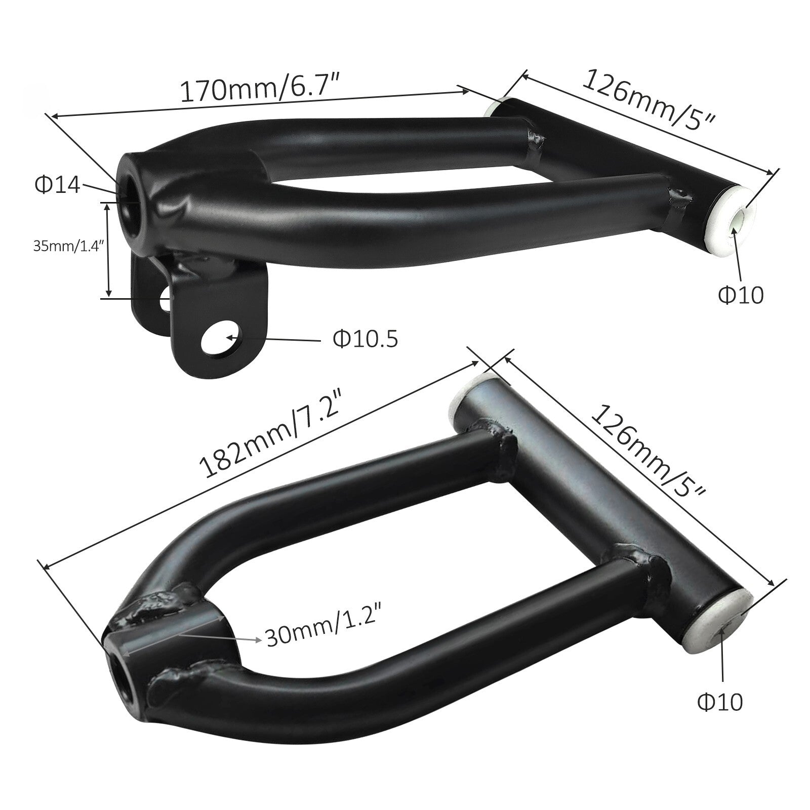 Go-kart front suspension control arm upper/lower arm steering spindle wheel hub all-terrain vehicle four