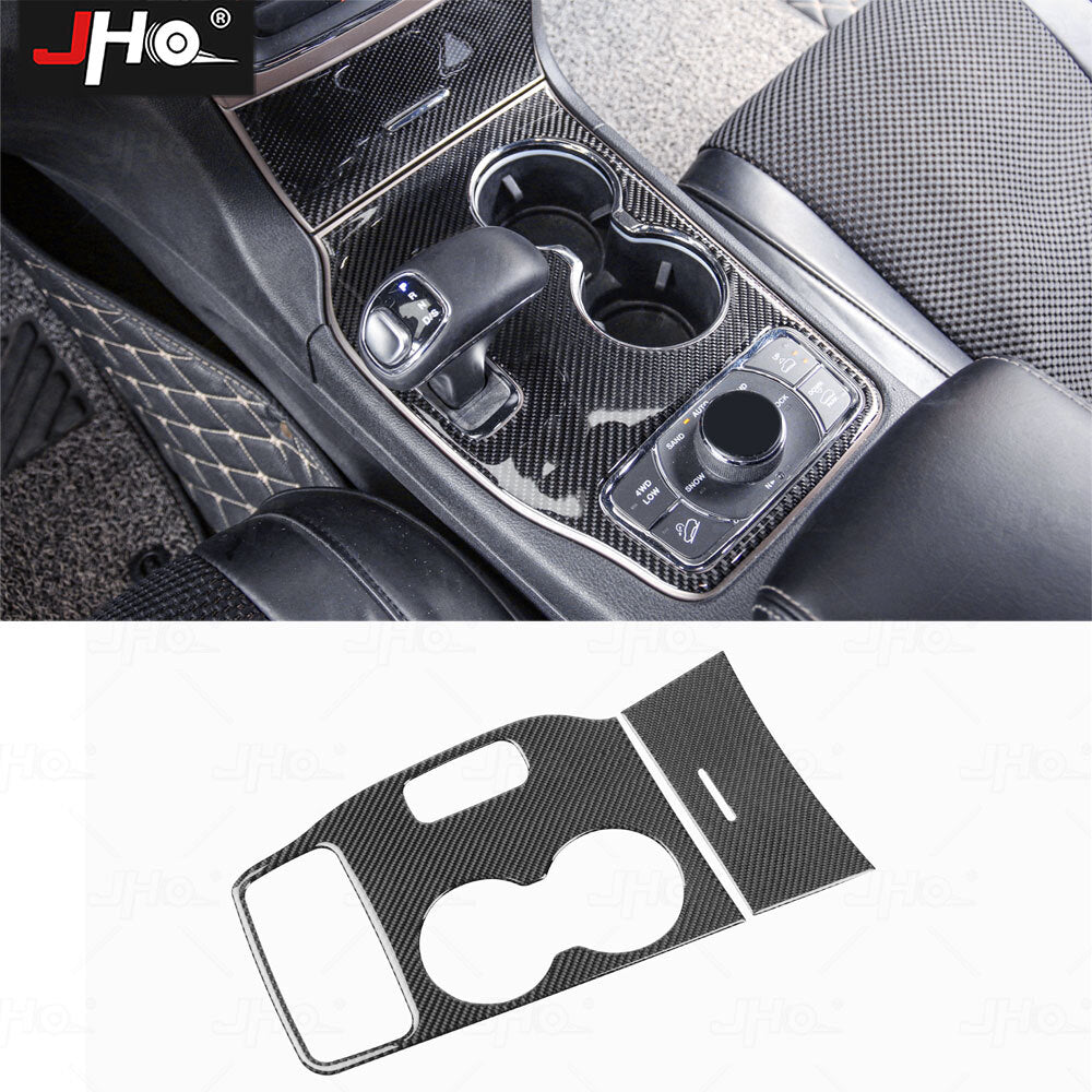 Real Carbon Fiber Center Console Gear Shift for Jeep Grand Cherokee 2014-2015