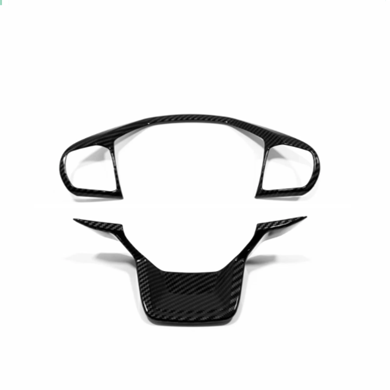 2020-2023 for Ford Explorer Carbon Fiber Inner Steering Wheel Button Cover Trims