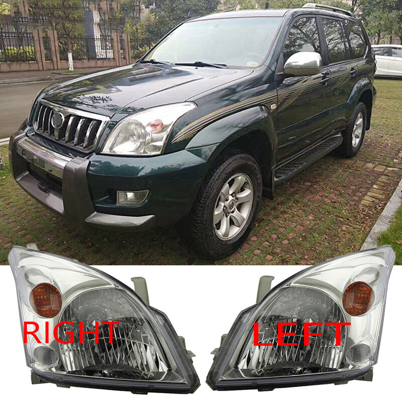 2pc for Toyota Prado LC120 2003-2009 LHRH Side Headlight Assembly Factory style